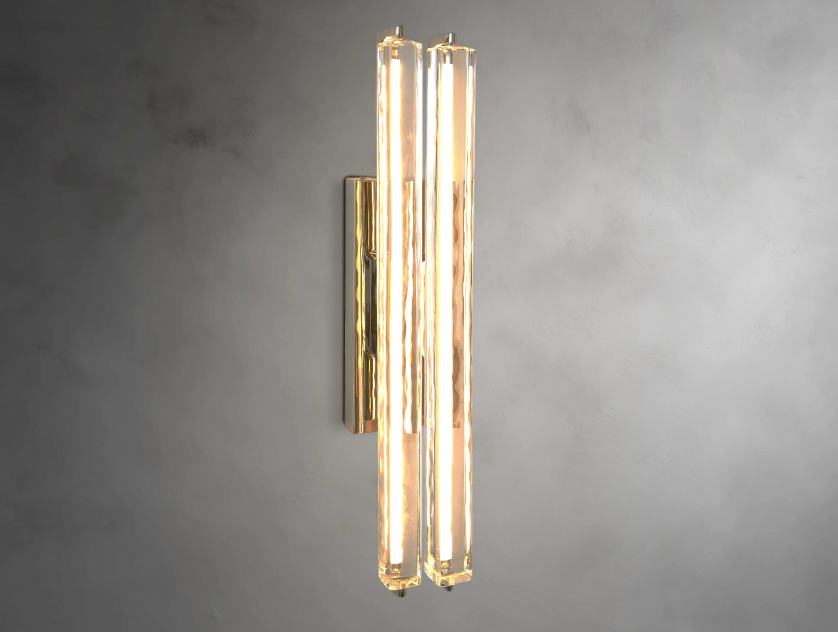 Vertical Crystal Double Sconce