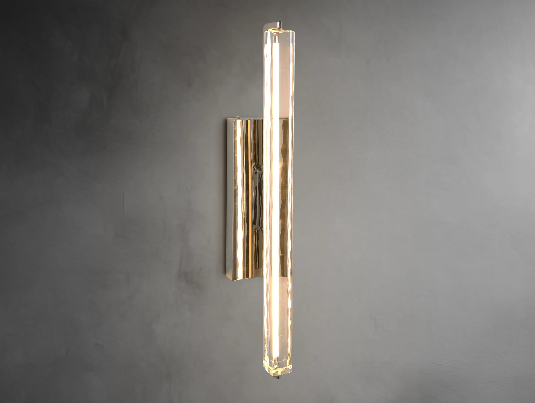 Vertical Crystal Sconce
