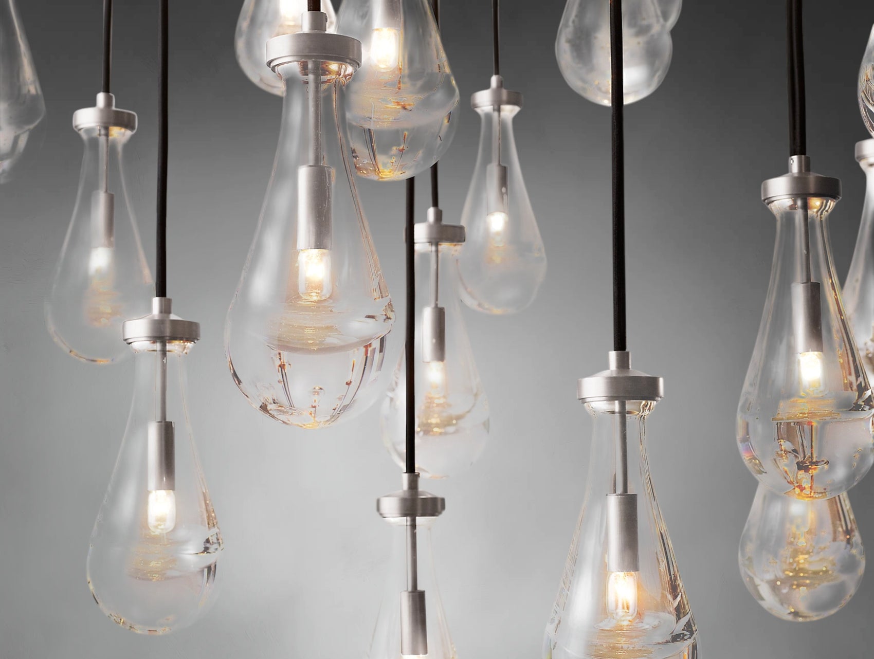 Decorative Glass Drop Rectangular Chandelier