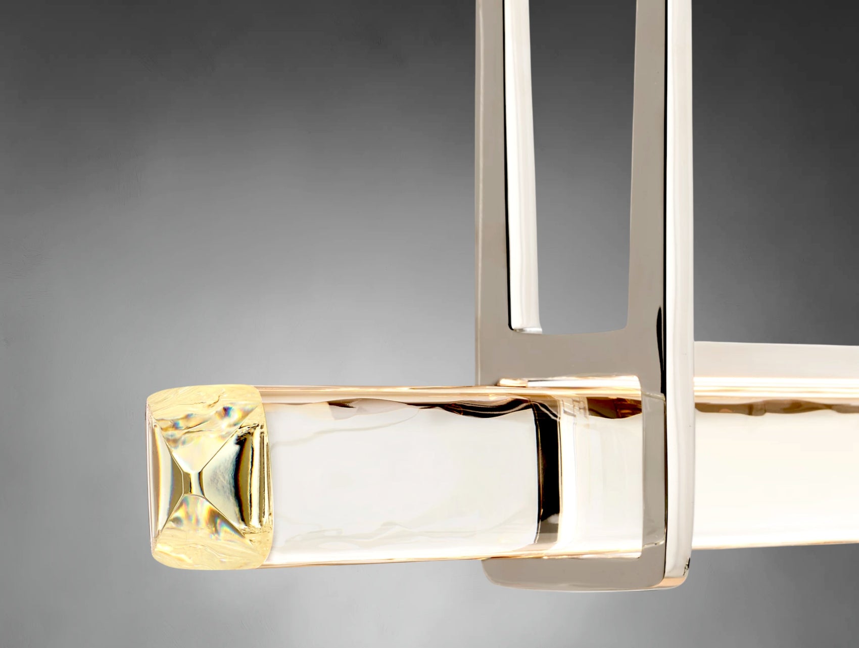Avenor Crystal Triple Bar Linear Chandelier