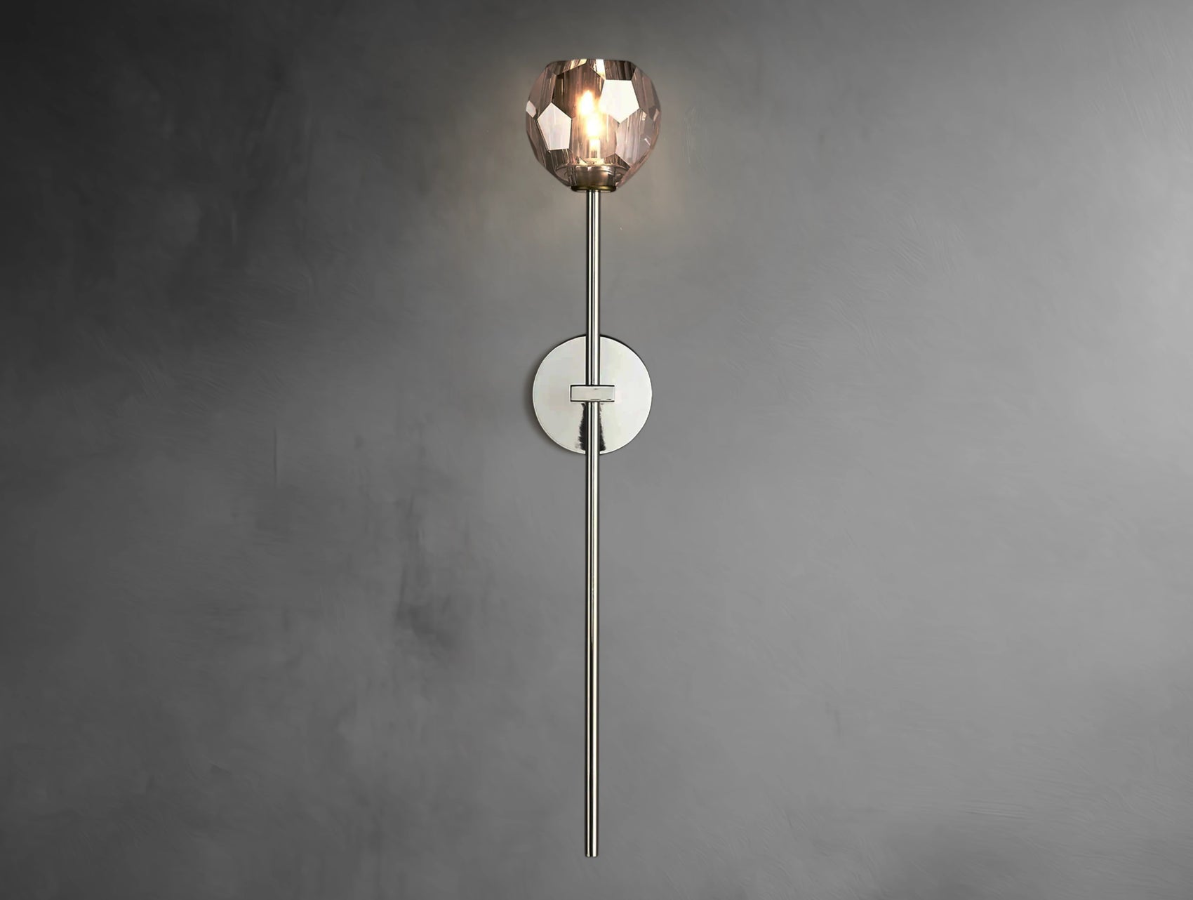 Aurelle Crystal Globe Sconce