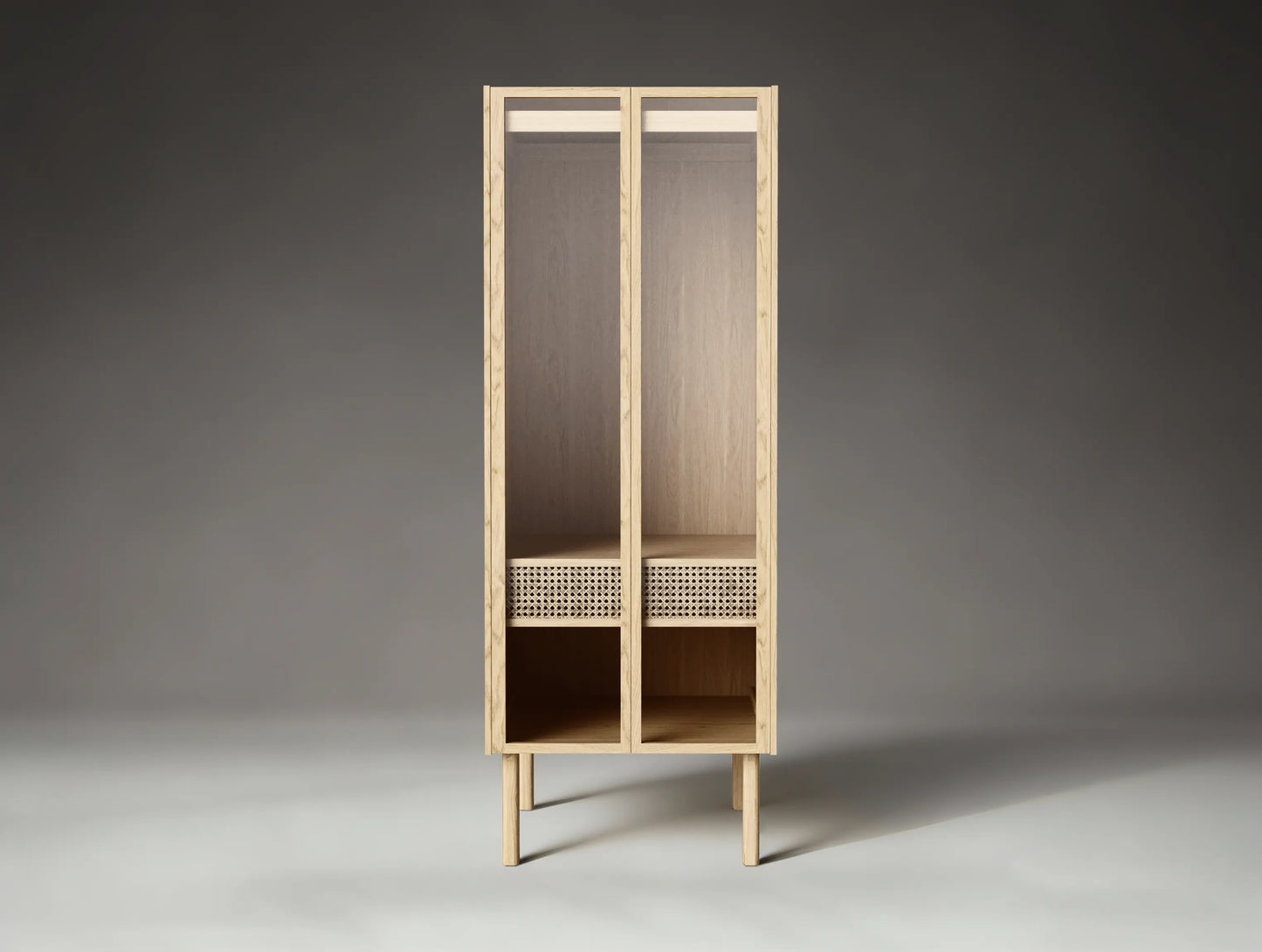 Cana Wardrobe Glass Cabinet