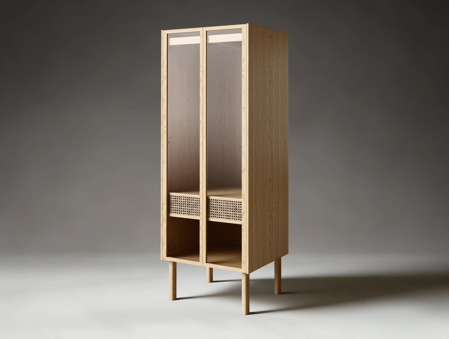 Cana Wardrobe Glass Cabinet