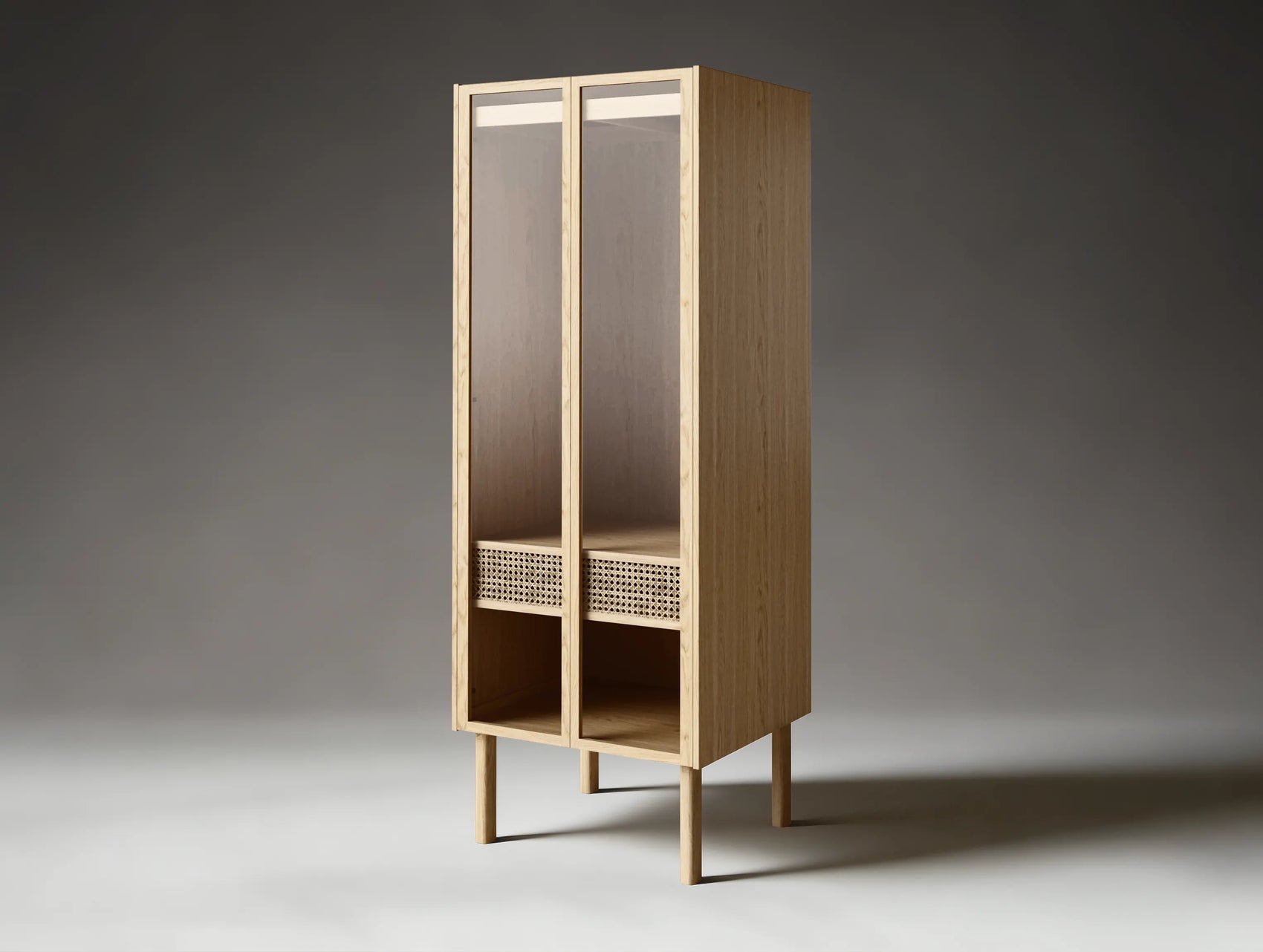 Cana Wardrobe Glass Cabinet