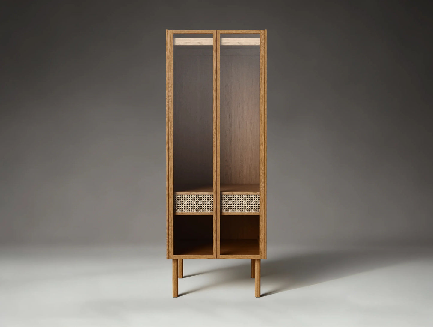 Cana Wardrobe Glass Cabinet