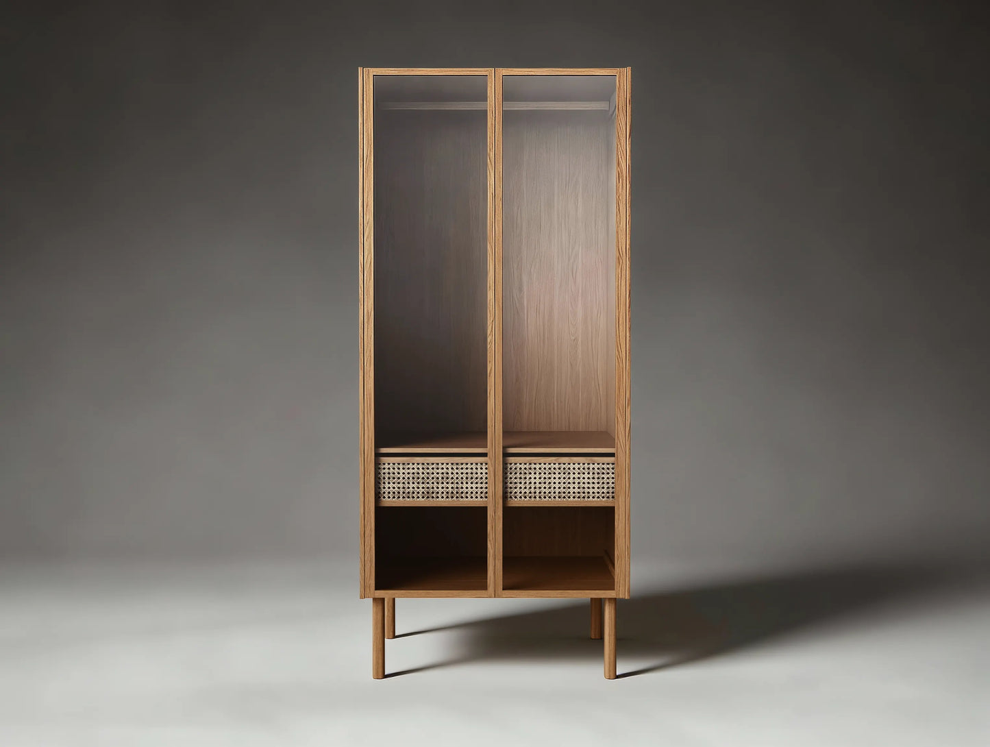 Cana Wardrobe Glass Cabinet