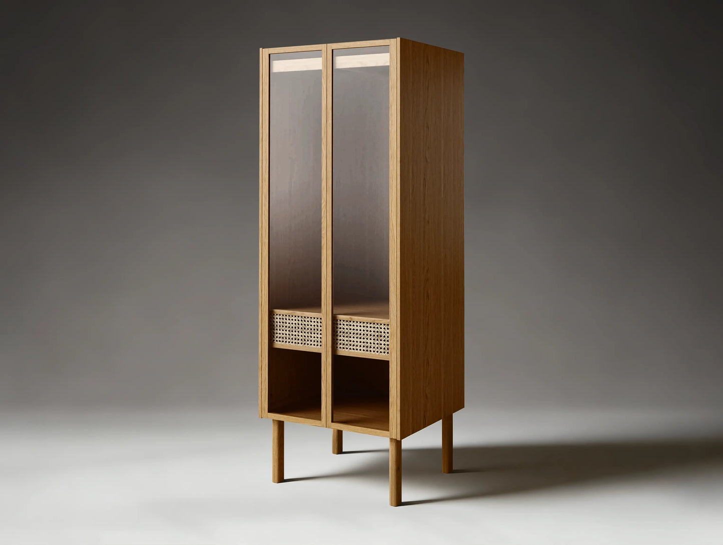 Cana Wardrobe Glass Cabinet